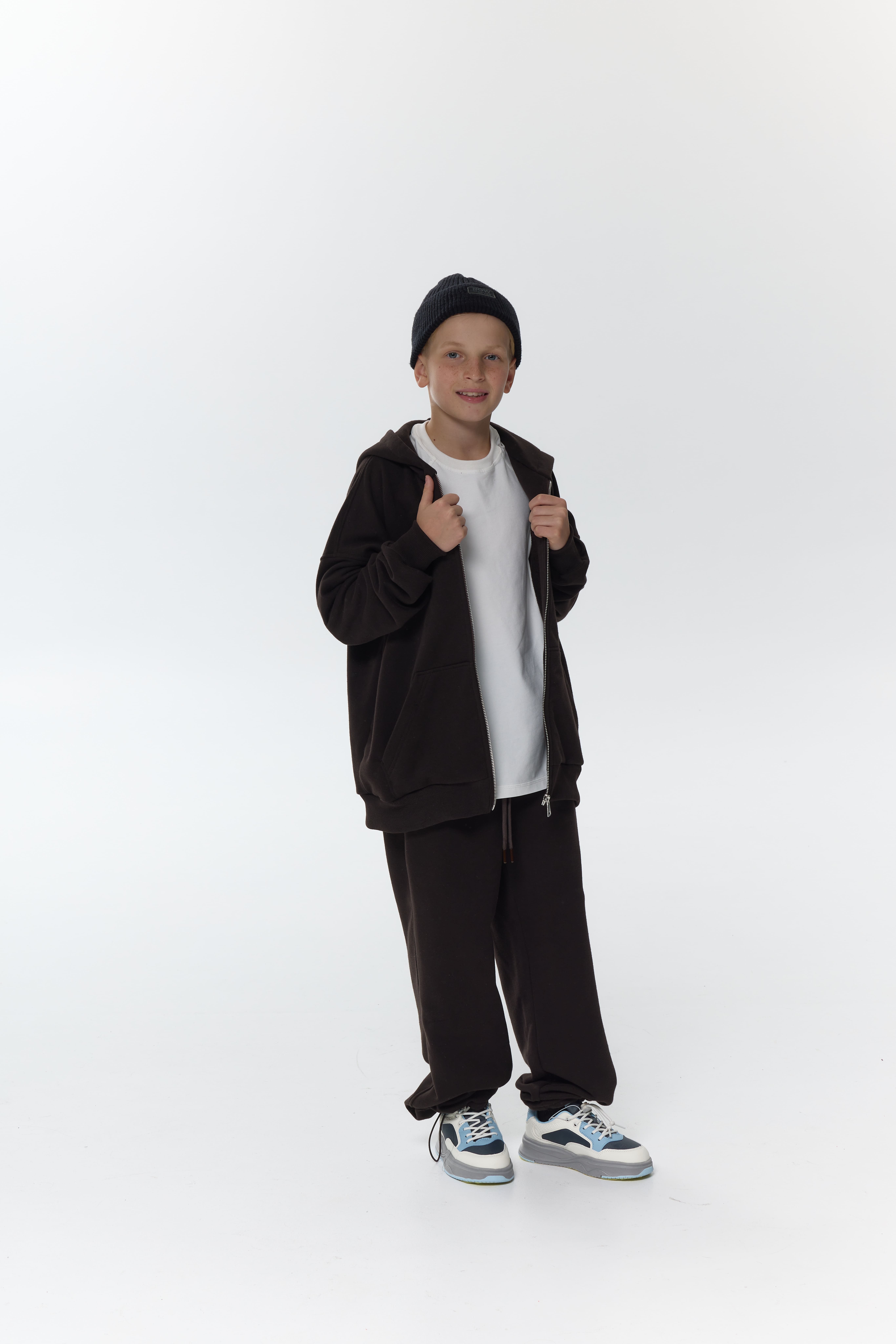 Худі зіп barvà шоколад unisex